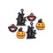 Halloween Enamel Charms, 6 pcs, Jack o Lantern Castle & Vampire, Adorabilities